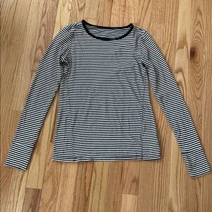 Gap Long Sleeve Featherweight Striped Crewneck Shirt
